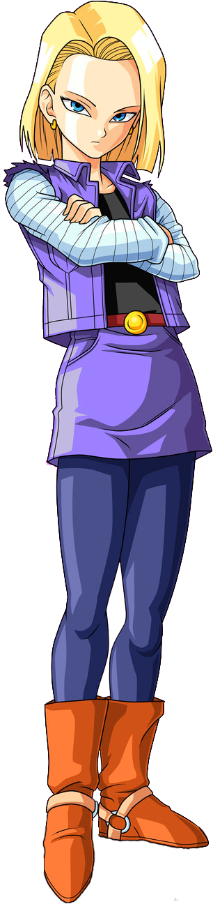 I Would Like This Style - Android 18 17 Png Clipart (485x1350), Png Download