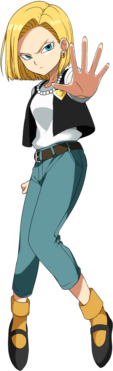 Dragon Ball Z Cell Saga Fan Art ☆ Android 18 Girl Dragon, - Androide 18 Saga Cell Clipart (900x1346), Png Download