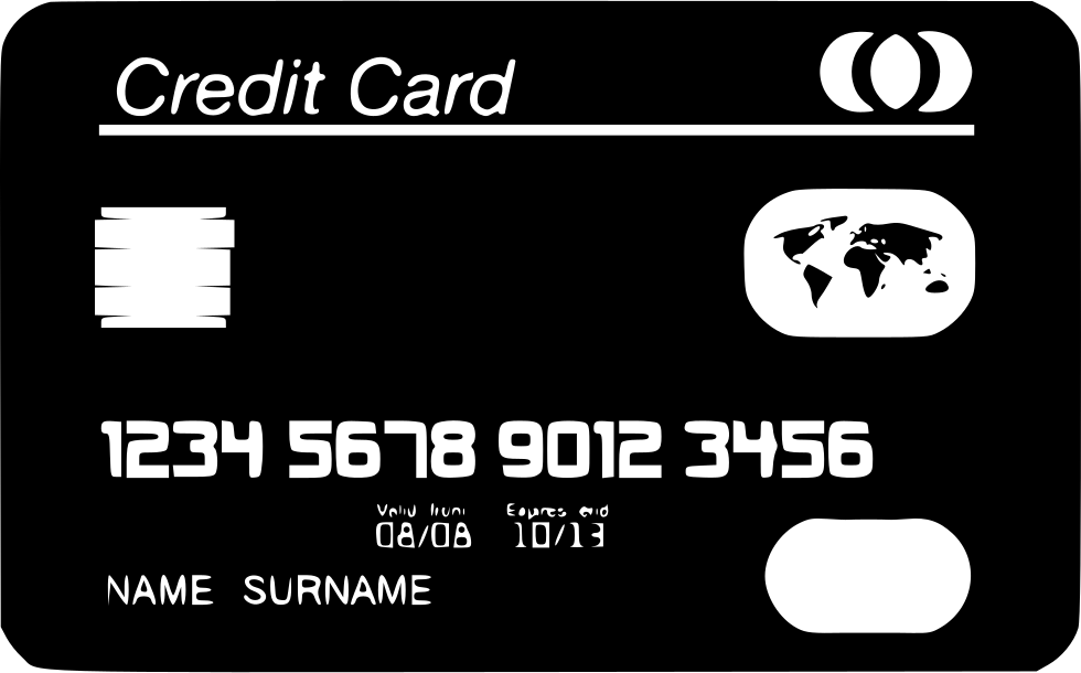 Png File Svg - Credit Card Clipart (980x610), Png Download