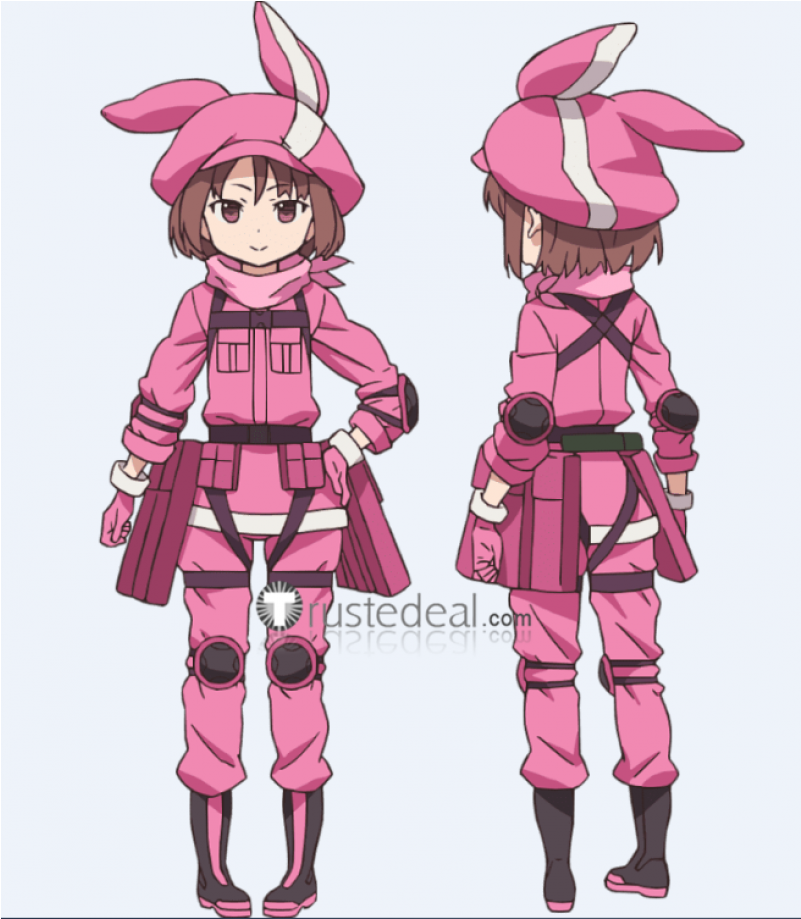 Sword Art Online Ggo Alternative Kohiruimaki Karen - Gun Gale Online Llenn Clipart (800x1200), Png Download