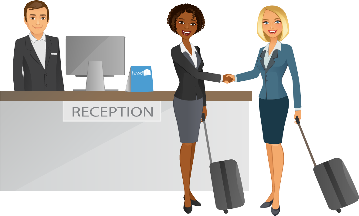 Hotel Receptionist Png - Relaciones Publicas En Un Hotel Clipart (1200x800), Png Download