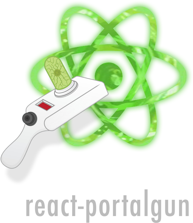 Portal Gun Png - Node Js React Clipart (807x882), Png Download