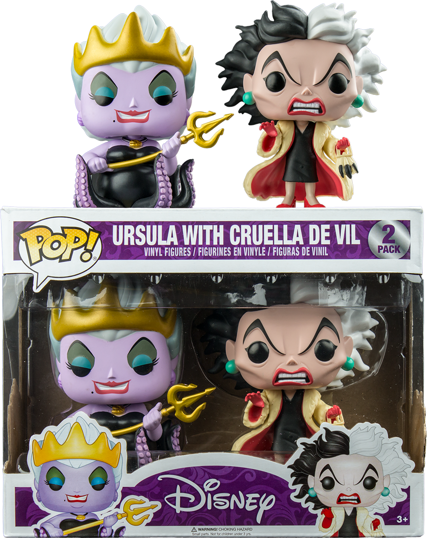 Disney - Disney Villain Pop Vinyl Clipart (874x1100), Png Download