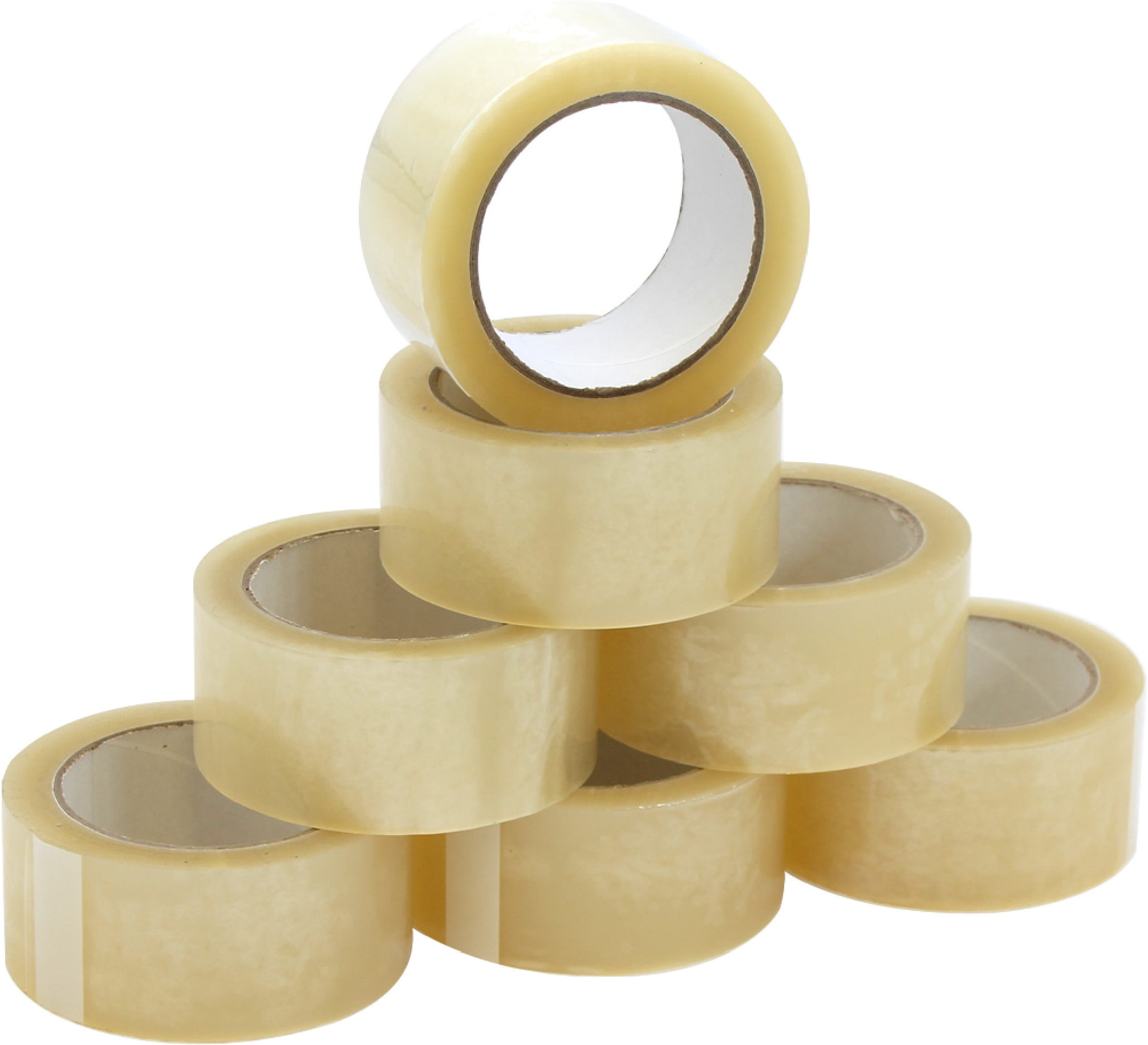 Tape 2 X 55 - Rolls Of Clear Tape Clipart (2083x2658), Png Download