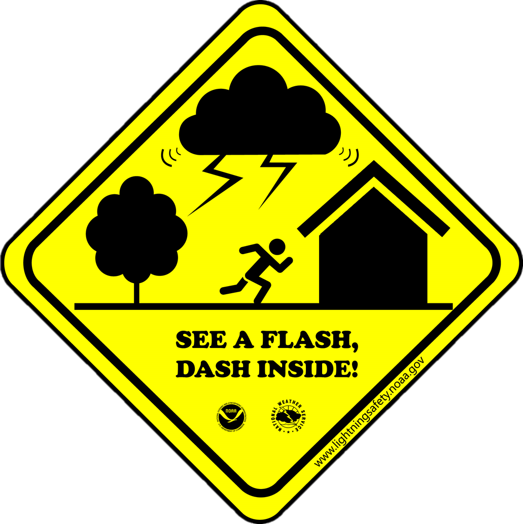 Lightning Safety For Hard Of Hearing Clipart (1031x1033), Png Download