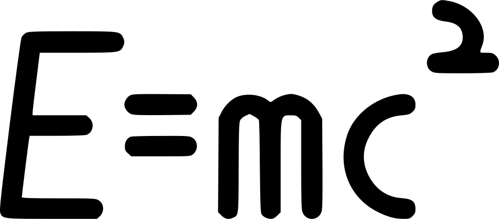 Png File Svg - Einstein Formula Png Clipart (980x430), Png Download