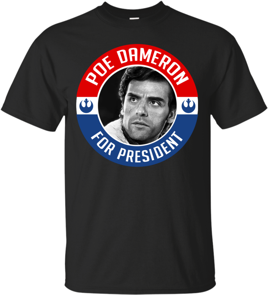 Poe Dameron For President - Nascar T Shirt Amazon Clipart (921x1014), Png Download