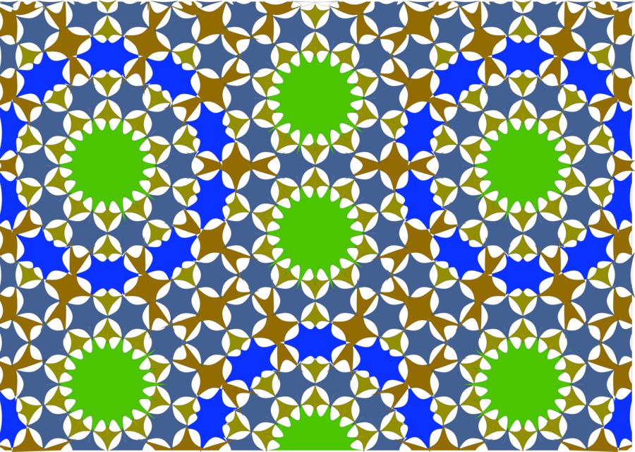Islam Circle Sky Png - Islamic Geometric Green Clipart (900x640), Png Download