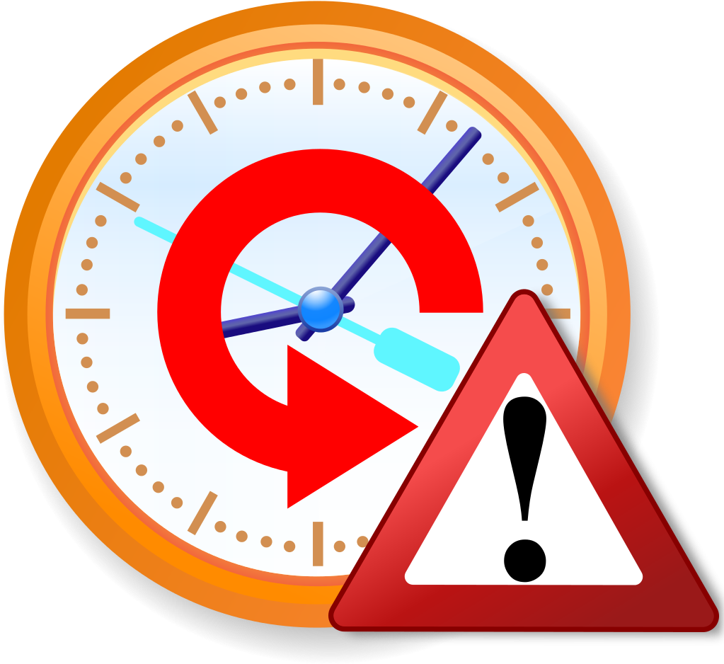 Time Travel Warning Icon - Outdated Icon Clipart (1024x1024), Png Download