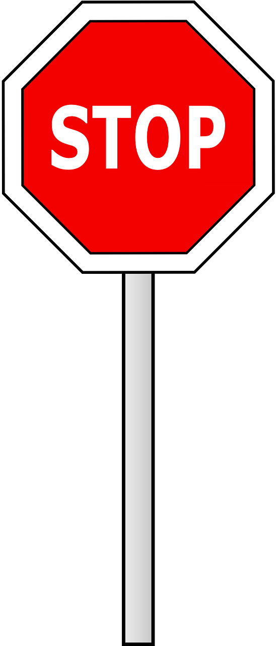 Stop Sign Clipart Png Transparent Png (640x1280), Png Download