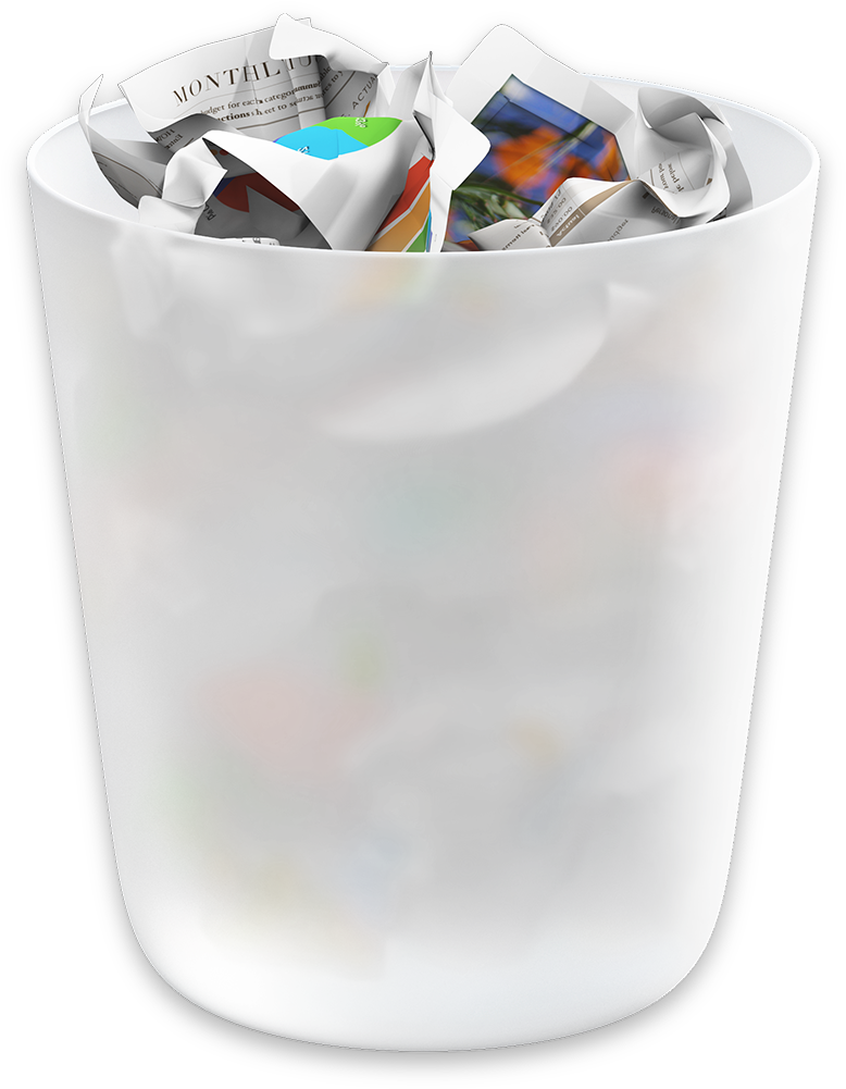 Yosemite Trash Icon Mac Os X - Recycle Bin Mac Icon Clipart (1024x1024), Png Download