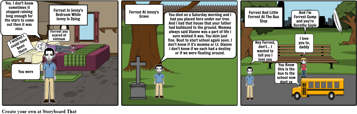 Forrest Gump Last Scene By Cody Head - Cartoon Clipart (1164x385), Png Download