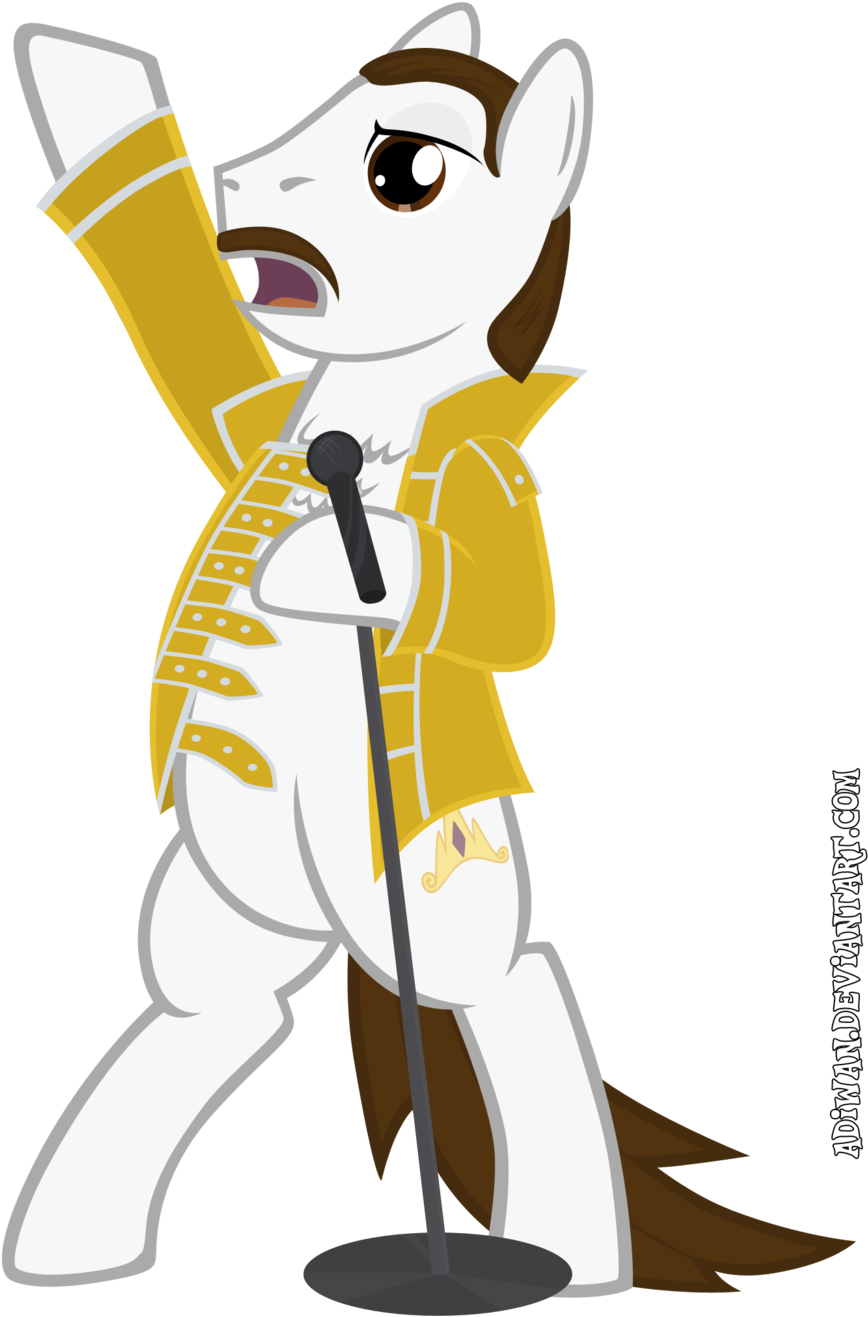 Freddie Mercury Png - Queen Band My Little Pony Clipart (900x1333), Png Download