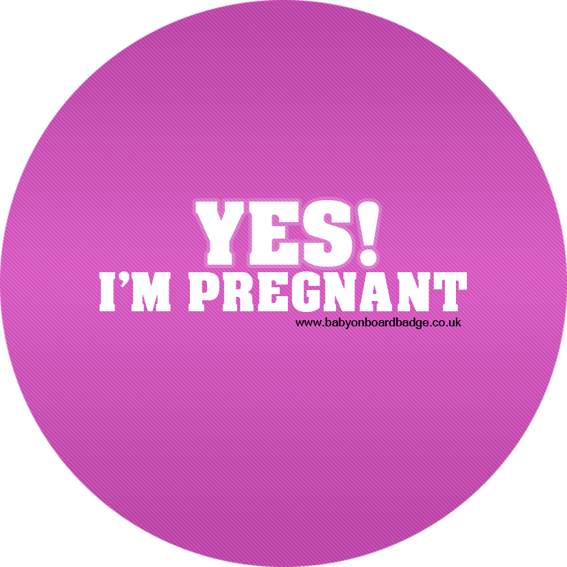 Yes Pregnant Pink - Green I Need You Tonight Clipart (827x827), Png Download
