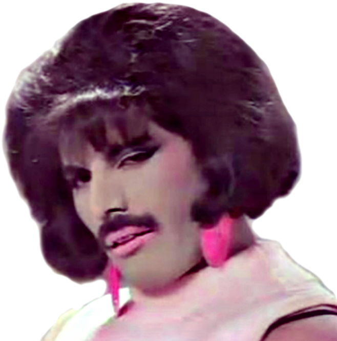 #queen #freddie Mercury #beauty #chick #sassy #fabulous - Clip Queen I Want To Break Free - Png Download (658x665), Png Download