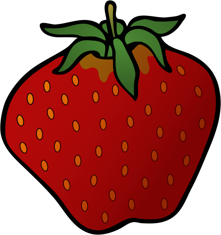 Tart Clipart Strawberry Shortcake Cake - Cartoon Strawberry - Png Download (706x750), Png Download