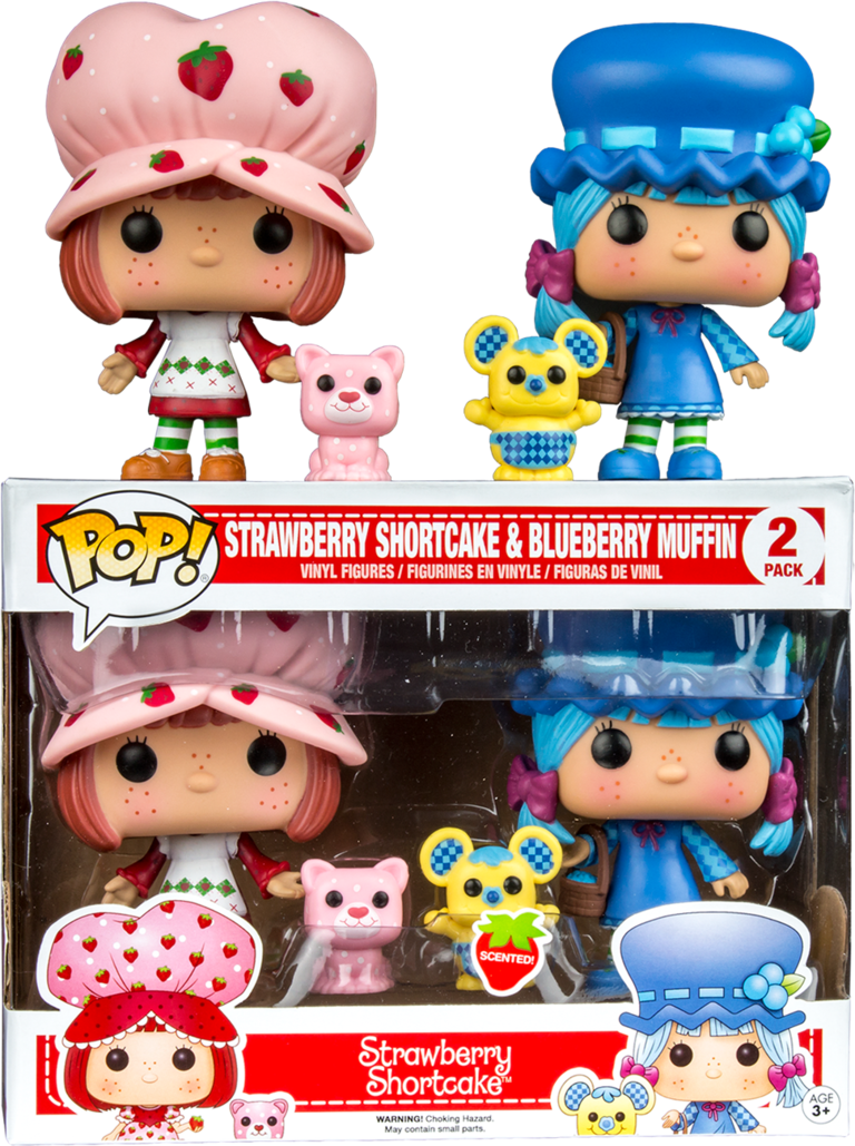 Strawberry Shortcake & Blueberry Muffin Pop Vinyl Figure - Pop Vinyl Clipart (768x1029), Png Download