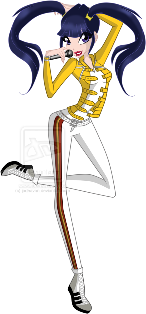 Winx Club Hintergrund Titled Musa As Freddie Mercury Clipart (466x1001), Png Download