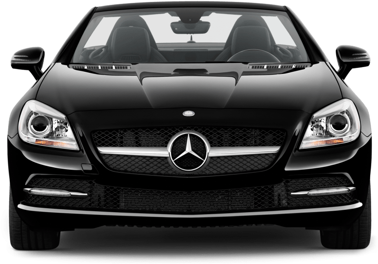 Mercedes-benz Slk Front View Png - Mercedes Benz Slk 350 Hd Black Clipart (850x565), Png Download