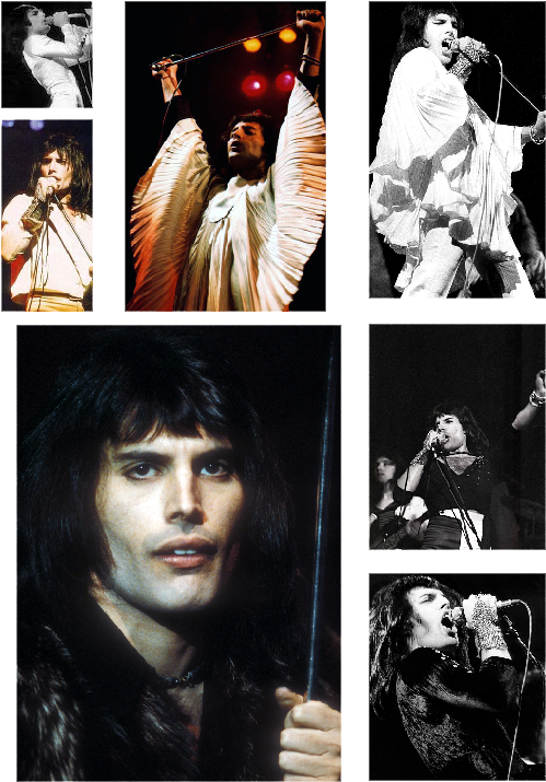 Rogerina Taylor - Freddie Mercury Clipart (543x752), Png Download