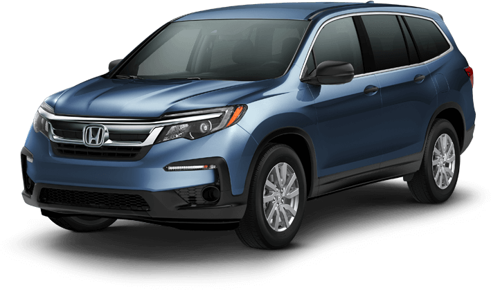 2019 Pilot Lx 2wd - 2019 Honda Pilot Steel Sapphire Clipart (760x480), Png Download