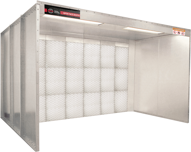 Open Face - Open Face Spray Booth Clipart (700x533), Png Download