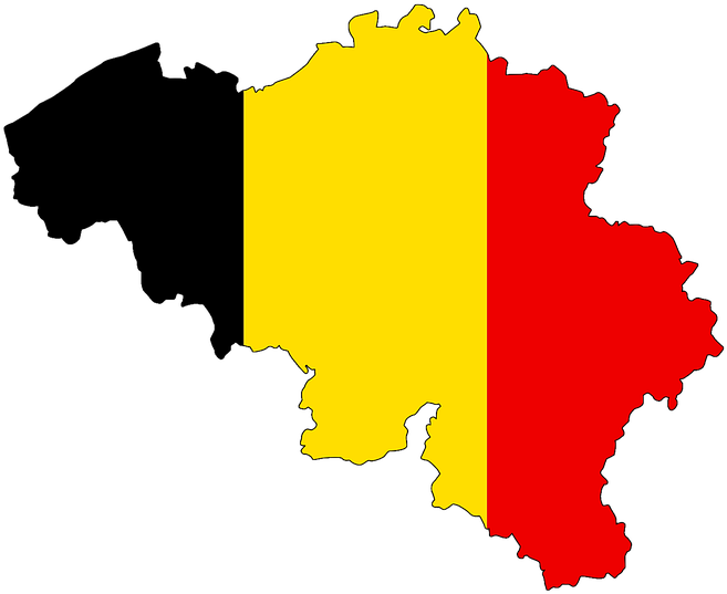 Belgium Map Flag Land Country Borders - Belgium Country Flag Clipart (720x720), Png Download