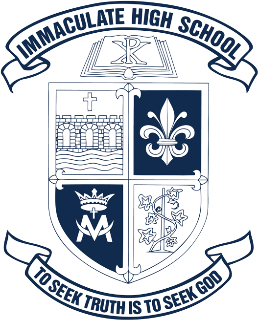 Immaculate High School - Immaculate High School Logo Clipart (630x758), Png Download