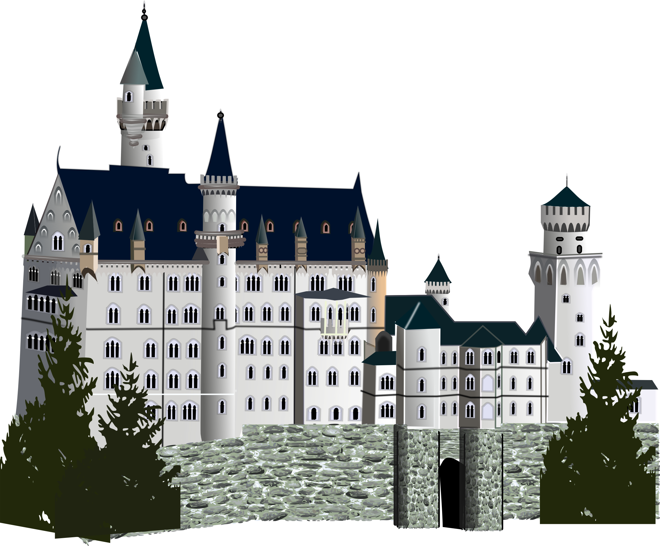 Palace Clipart Germany - Neuschwanstein Castle - Png Download (640x528), Png Download