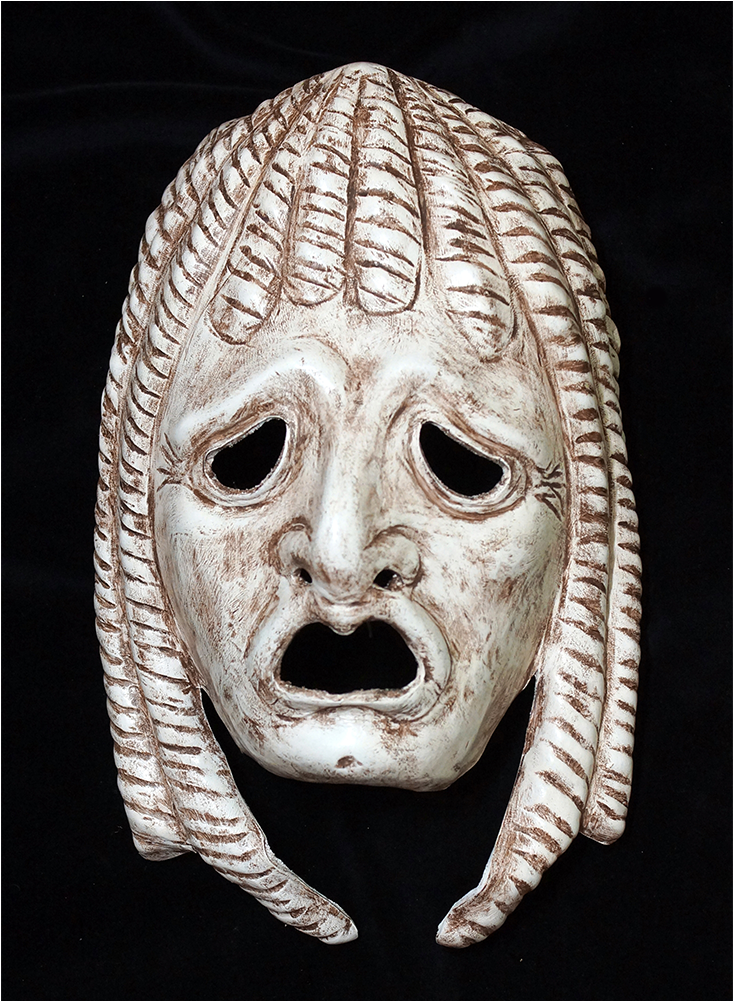 Greek Tragedy Mask - Ancient Greek Tragedy Mask Clipart (1000x1000), Png Download