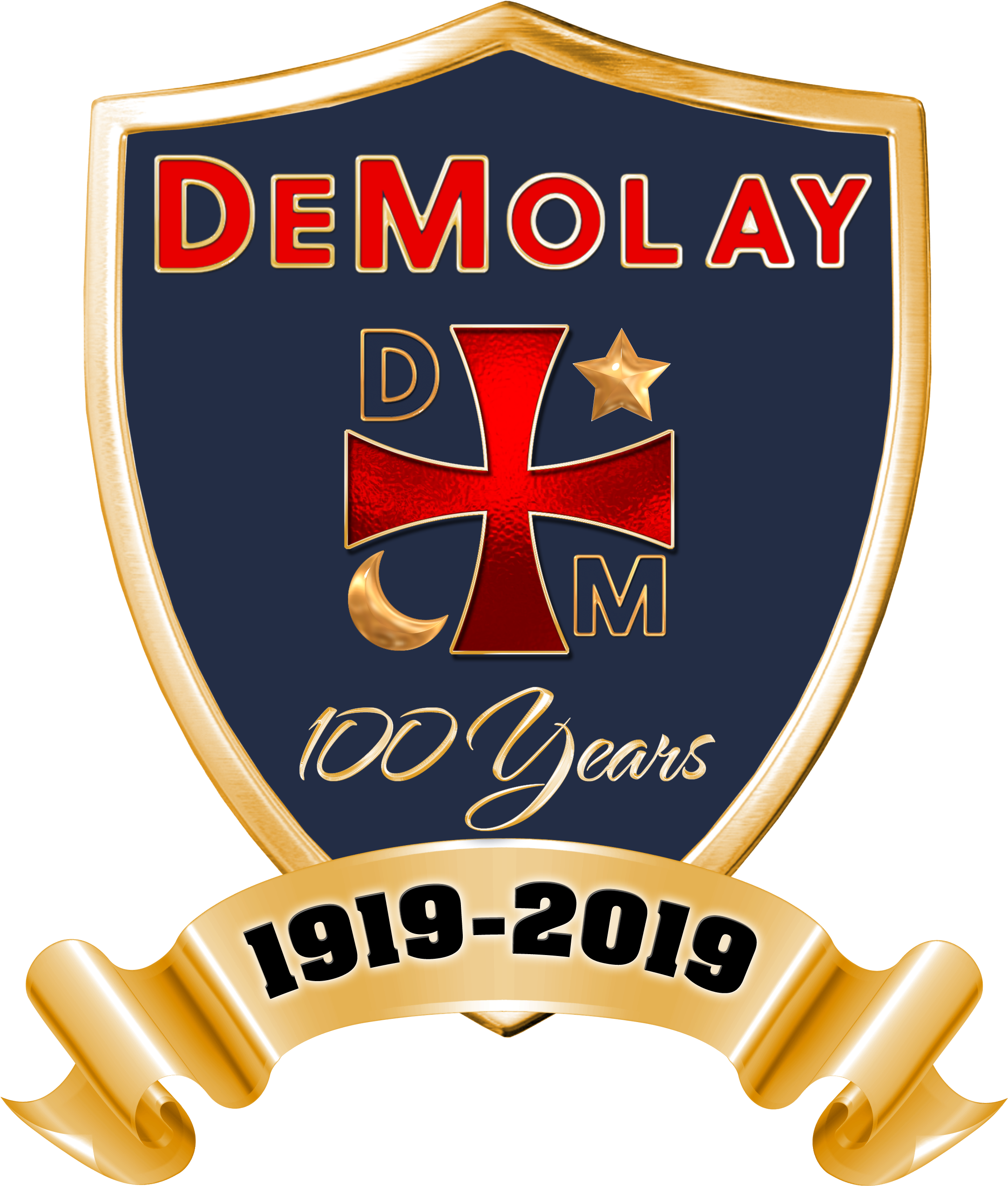 Demolay 100 Years Logo Clipart (2776x2824), Png Download