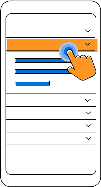 Html5 Javascript Accordion In Touch Mode - Cartoon Clipart (1000x700), Png Download