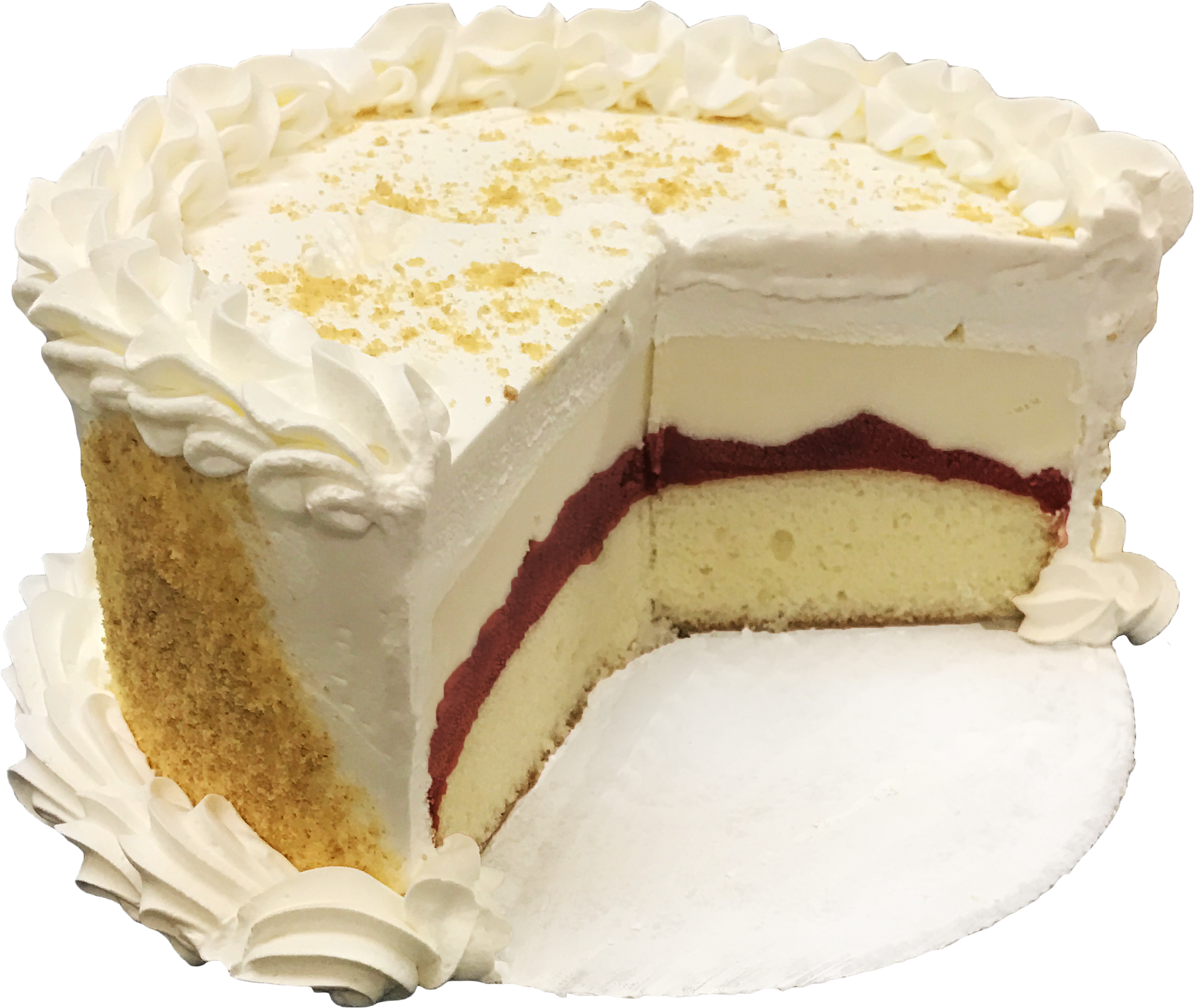 The Julie - Yogurt Whipped Cream Cake Clipart (1800x1520), Png Download