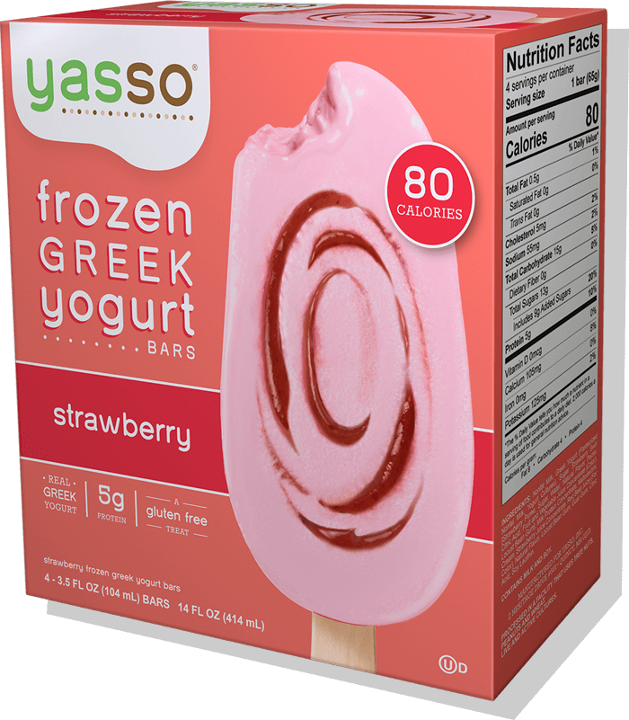 Strawberry Ice Cream Just Got The Pink Slip - Yasso Sea Salt Caramel Bars Clipart (700x801), Png Download
