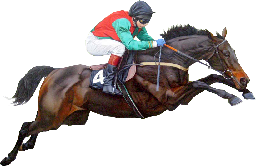 Race Horse Transparent Background Clipart (819x533), Png Download