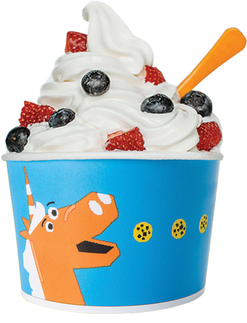 Orange Leaf Png Yogurt Clipart (542x672), Png Download