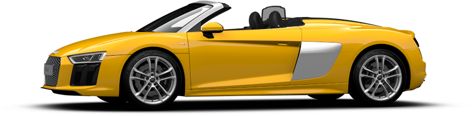 Build Your R8 Spyder - Supercar Clipart (952x383), Png Download