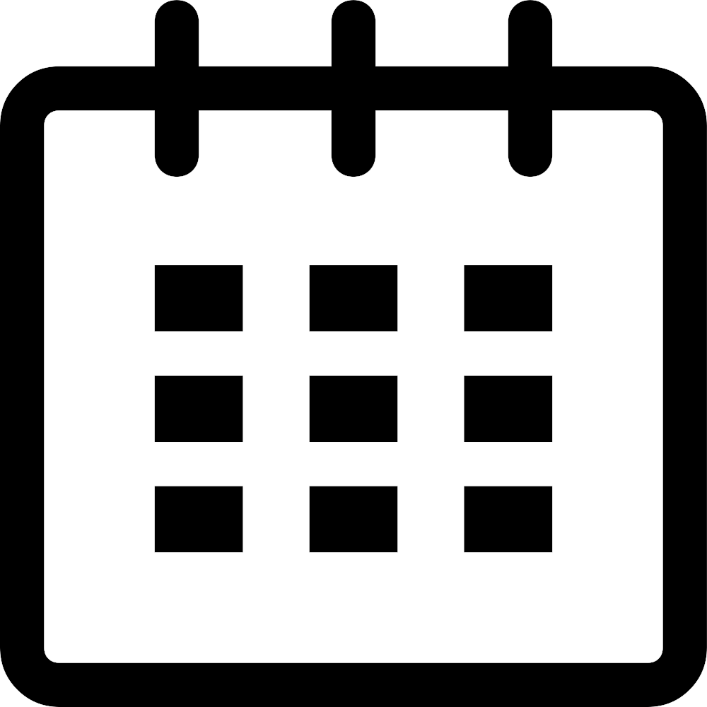 Reservations - Calendar Icon Clipart (1000x1000), Png Download