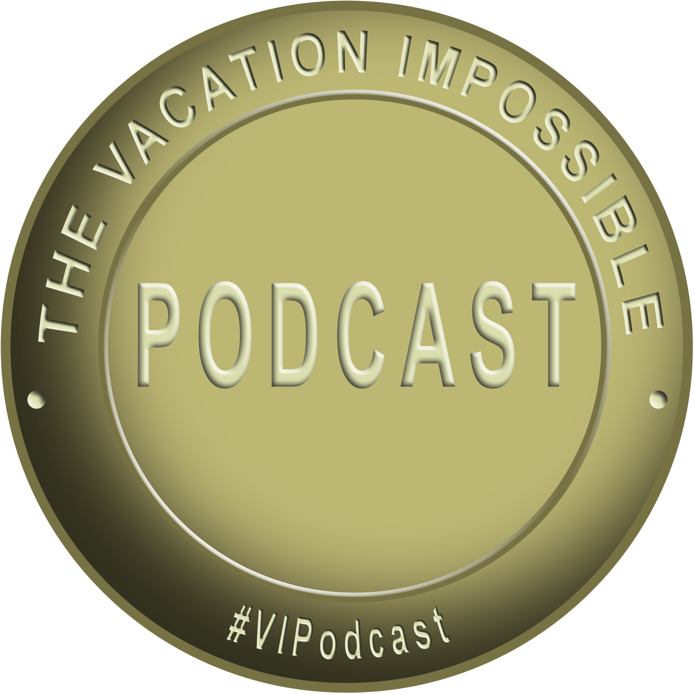 Vacation Impossible By Cow - Circle Clipart (1400x1400), Png Download