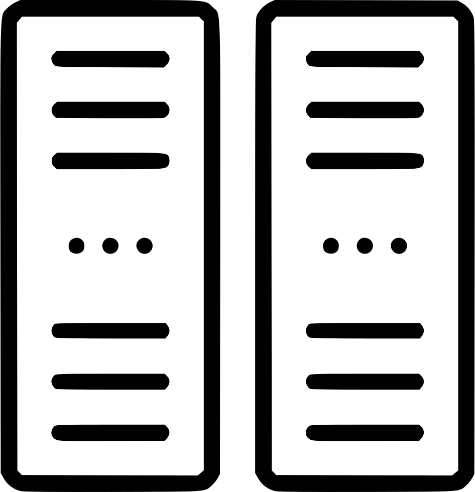 Pc Server Network Data Center Rack Svg Png Icon Free - Data Center Rack Icon Clipart (946x980), Png Download