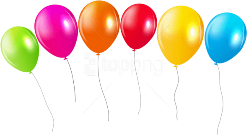 Free Png Transparent Colorful Balloons Png Clipar Png - Globos De Celebracion Png (850x465), Png Download