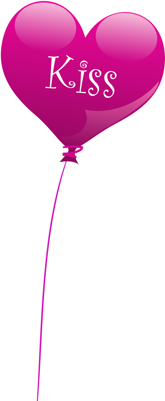 Transparent Heart Kiss Balloon Png Clipart - Balloons Clipart Transparent Background Heart (724x1663), Png Download