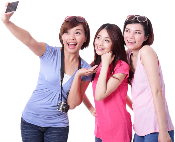 Exclusive Offers From - Selfie With Girl Png Clipart (826x584), Png Download