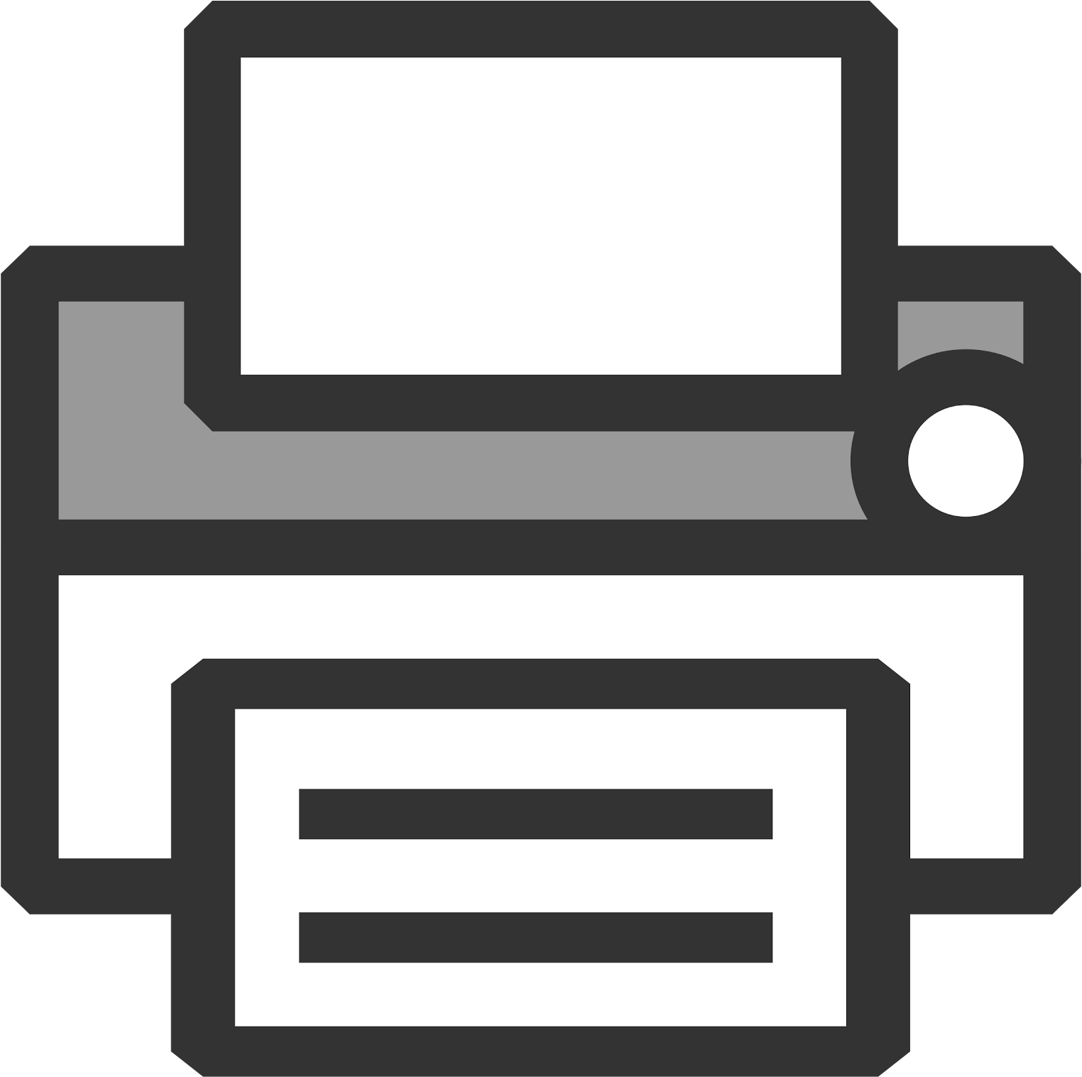Clipart - Printer Icon - Photocopy Print Icon - Png Download (800x800), Png Download