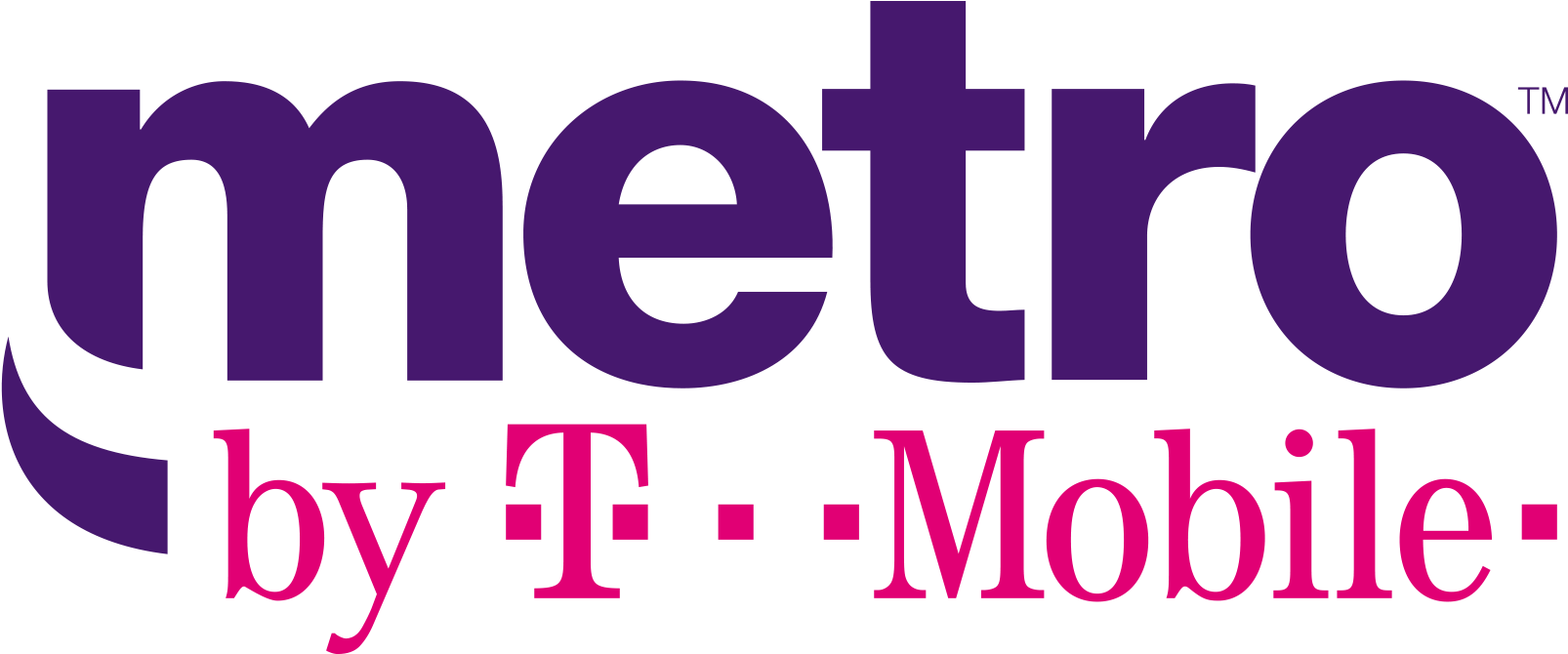 Metro Pcs - Metro By T Mobile Logo Transparent Clipart (1618x669), Png Download