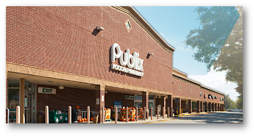 Fairview Market Publix - Commercial Building Clipart (872x472), Png Download