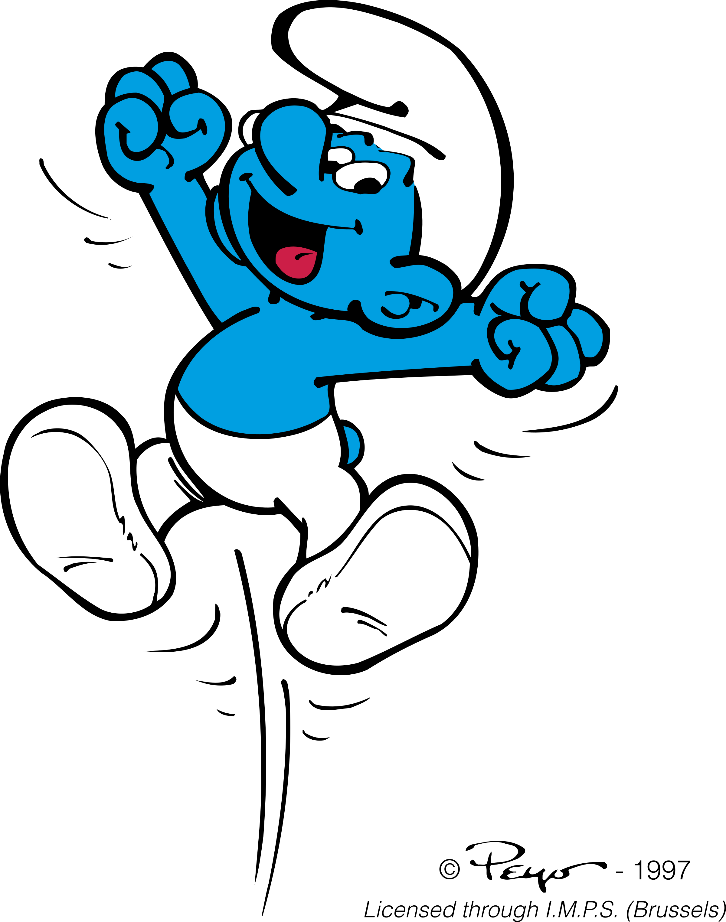 Smurf Png - Smurfs Vector Clipart (2400x3049), Png Download
