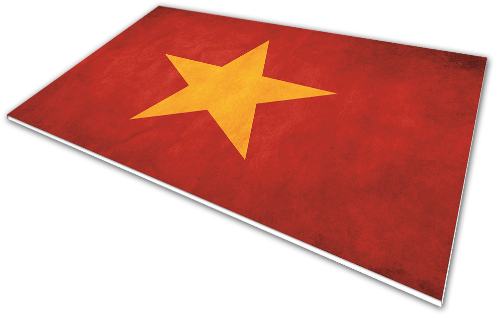 Vietnam Flag - Mat Clipart (1000x651), Png Download