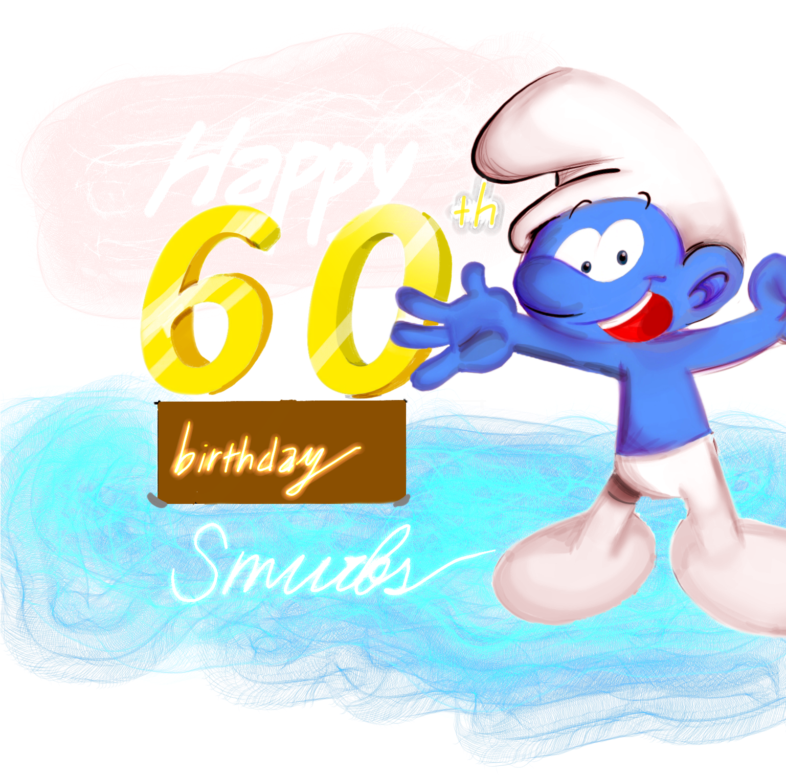 Btw,i Have An Art For Smurfs - Cartoon Clipart (1536x2048), Png Download