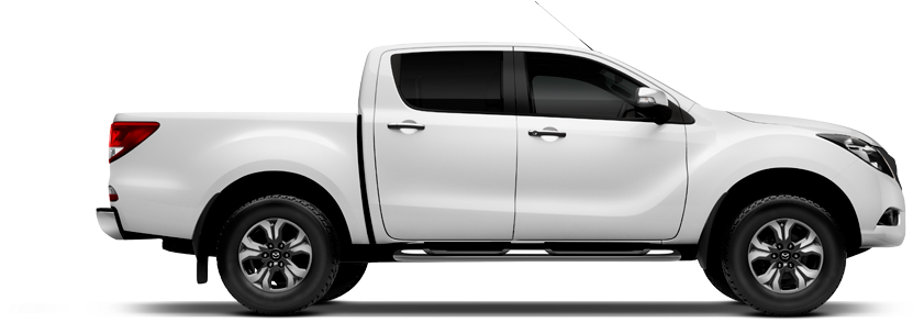 2 - Mazda Bt50 Pro White Clipart (1000x600), Png Download